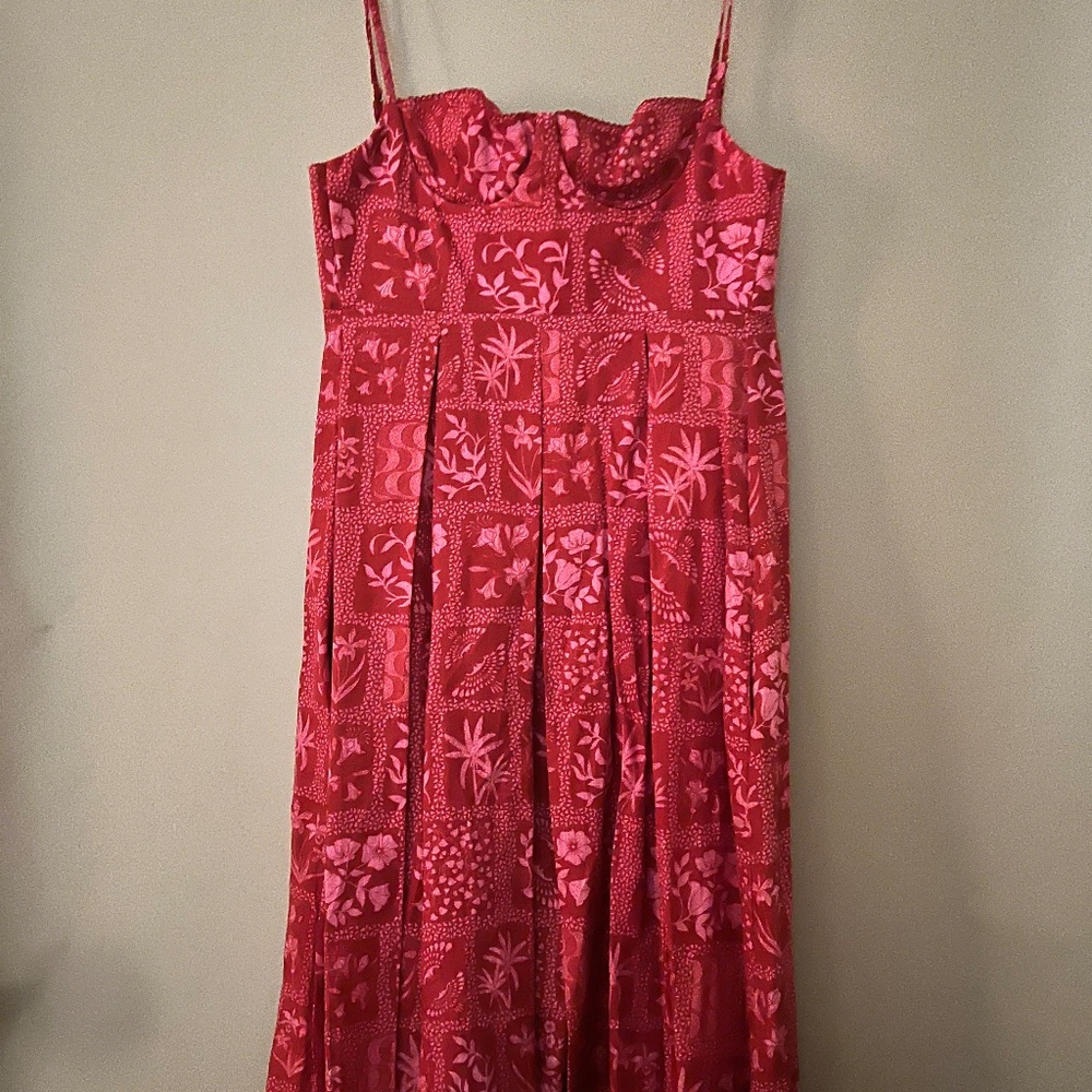 AGUA by Agua Bendita- Red/Pink - XS - Sundress - NWT
